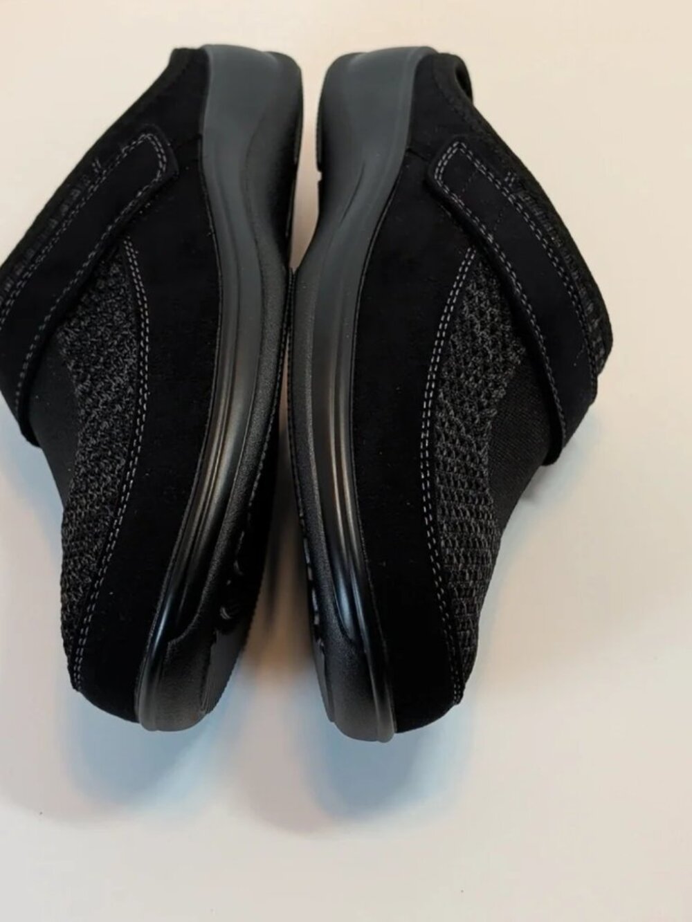 Orthofeet Women's Orthopedic Stretch Knit Louise Black Slip-On Shoes Size 7.5 - Picture 6 of 10